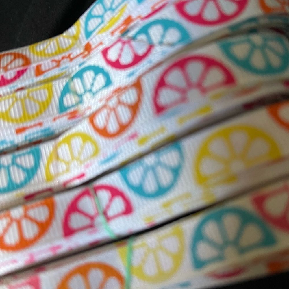 Grosgrain Ribbon 3/8” 10 yard bundle citrus fruit summer colorful shipping bows - Picture 3 of 8